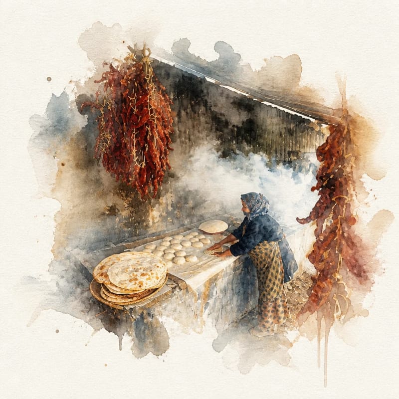 Çorum Tandır Ekmeği (Tandır Bread)