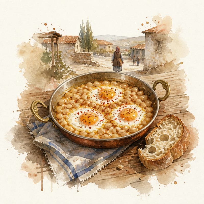 Beans with Egg (Yumurtlama)